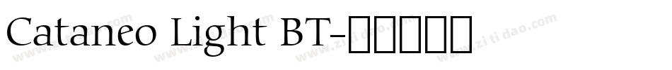 Cataneo Light BT字体转换